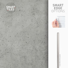 Smart Edge peel and stick backsplash tiles BLOK Grey Smart Tiles