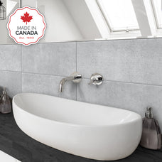 kitchen, bathroom peel and stick backsplash tiles BLOK Grey Smart Tiles