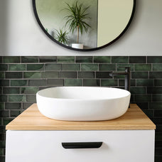 kitchen, bathroom peel and stick backsplash tiles METRO Green Smart Tiles