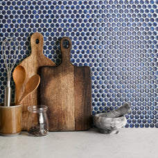 kitchen, bathroom peel and stick backsplash tiles PENNY Blue Smart Tiles
