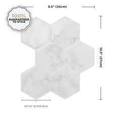 kitchen, bathroom peel and stick backsplash tiles MURANO White Smart Tiles