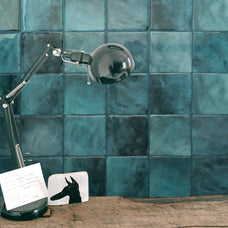 Deco peel and stick backsplash tile Zellige turquoise Smart Tiles