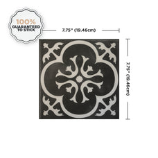 Vintage black peel and stick backsplash tile smart tiles for kitchen, bathroom, vr and fireplace