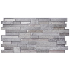 PIETRA Grey peel and stick backsplash tile smart tiles for kitchen, bathroom, vr and fireplace