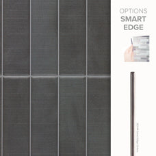 Smart Edge peel and stick backsplash tiles MOROCCO Grey Smart Tiles