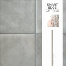 Smart Edge peel and stick backsplash tile Zellige blue - gray Smart Tiles