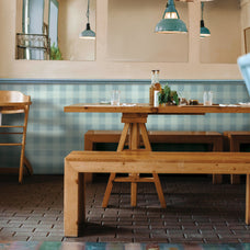 kitchen, bathroom peel and stick backsplash tiles Damier Vichy blue White Smart Tiles