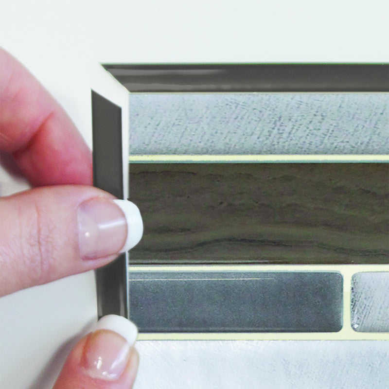 Smart Edge beige peel and stick backsplash tile smart tiles for kitchen, bathroom, vr and fireplace