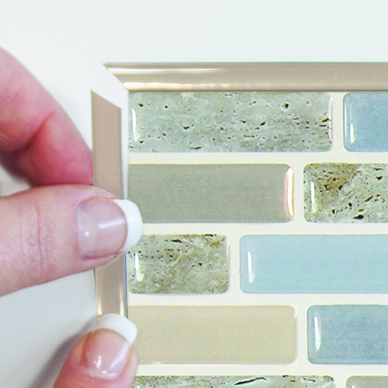 peel and stick backsplash smart edge smart tiles for kitchen, bathroom, vr and fireplace