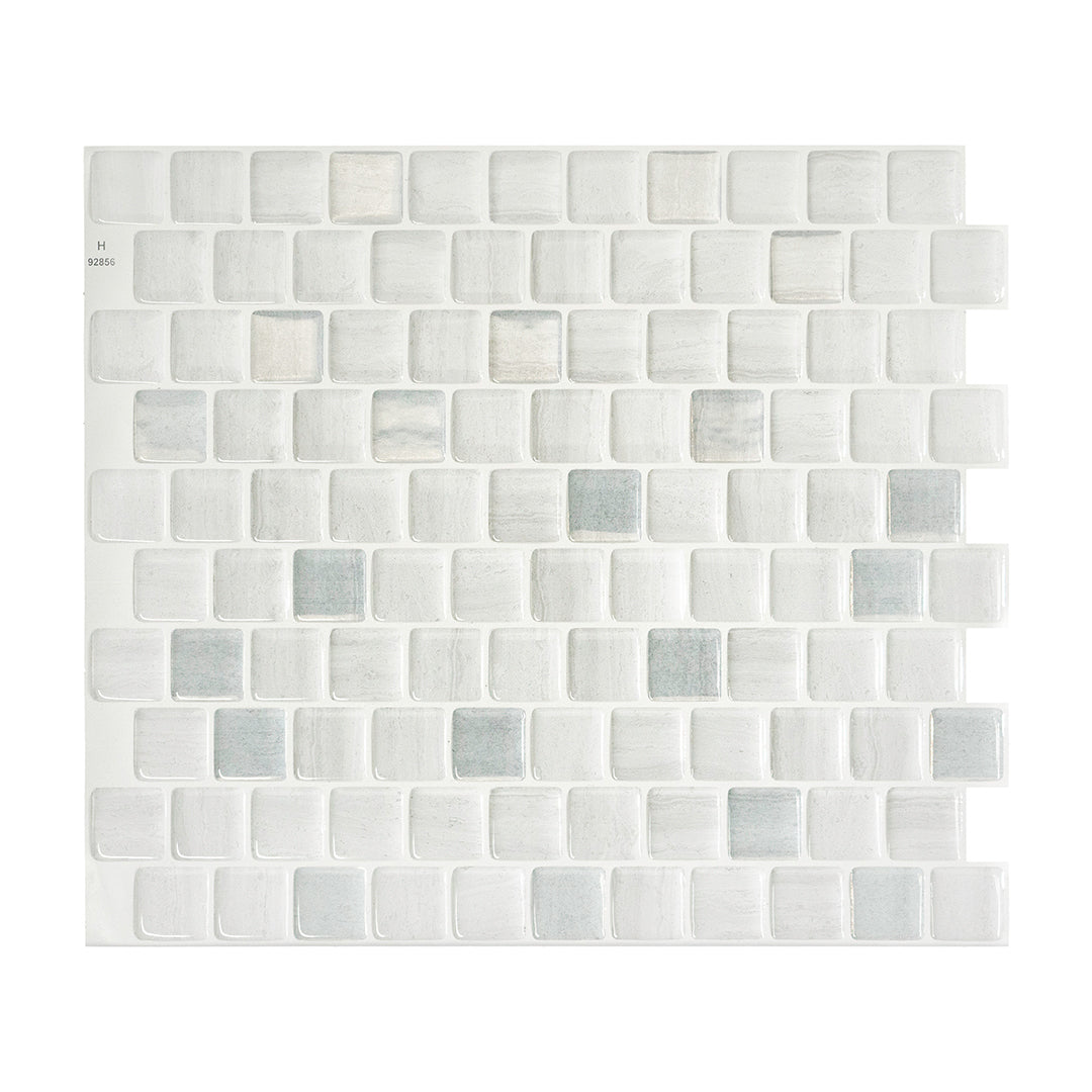 BRIXIA Grey peel and stick backsplash tile smart tiles for kitchen, bathroom, vr and fireplace