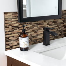 Info peel and stick backsplash tile Smart Edge brown Smart Tiles