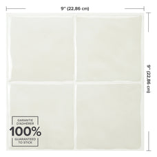 Dimensions peel and stick backsplash tile Zellige white Smart Tiles