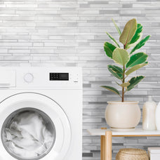 kitchen, bathroom peel and stick backsplash tiles MILANO Grey Smart Tiles