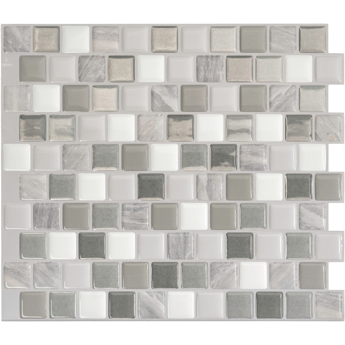 BRIXIA Grey, White peel and stick backsplash tile smart tiles for kitchen, bathroom, vr and fireplace