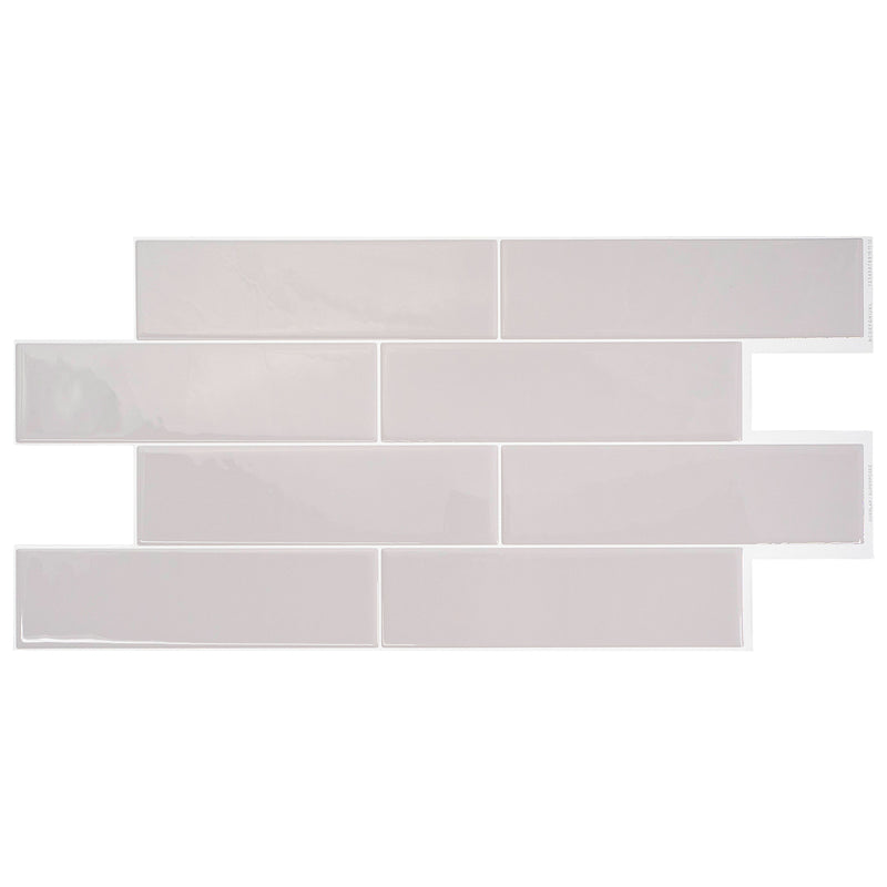 XL OSLO Grey peel and stick backsplash tile smart tiles for kitchen, bathroom, vr and fireplace