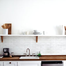 kitchen, bathroom peel and stick backsplash tiles BRIK Grey, White Smart Tiles