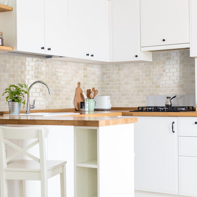 Subway beige peel and stick backsplash tile smart tiles for kitchen, bathroom, vr and fireplace