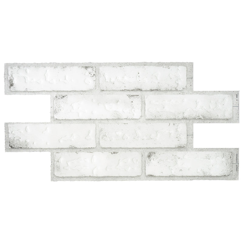 BRIK Grey, White peel and stick backsplash tile smart tiles for kitchen, bathroom, vr and fireplace