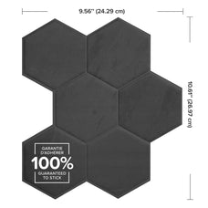 HEXA Grey, White peel and stick backsplash tile smart tiles for kitchen, bathroom, vr and fireplace