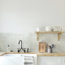 Kitchen peel and stick backsplash tile Zellige white Smart Tiles