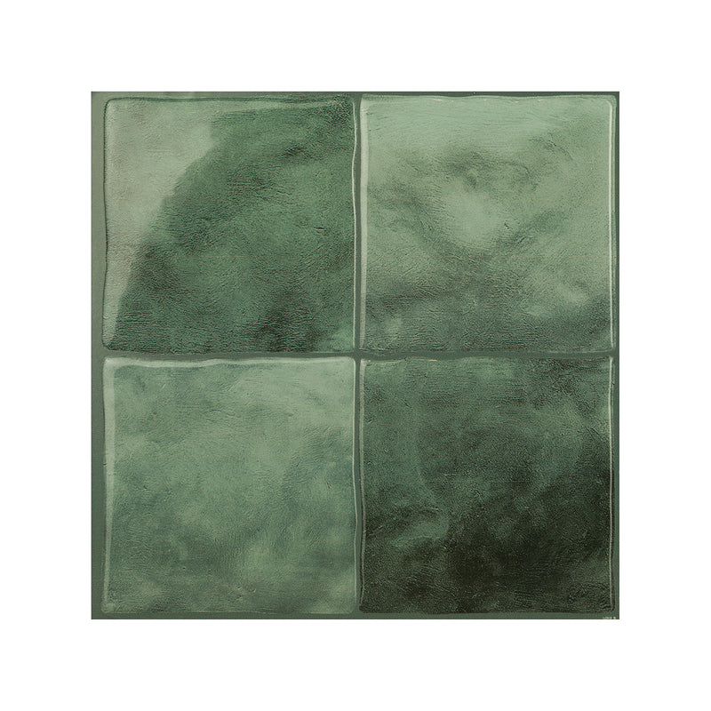 Zellige green peel and stick backsplash tile smart tiles for kitchen, bathroom, vr and fireplace