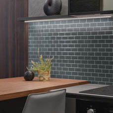 Kitchen peel and stick backsplash tile Subway grey Smart Tiles