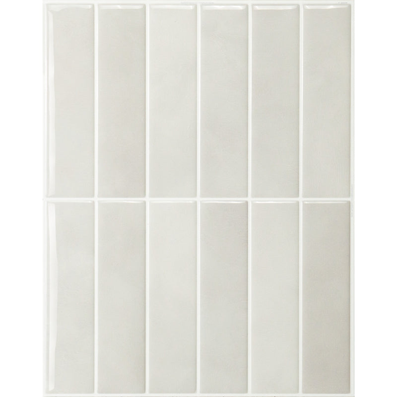 MOROCCO White Grey peel and stick backsplash tile smart tiles for kitchen, bathroom, vr and fireplace