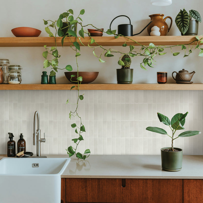 MOROCCO White Grey peel and stick backsplash tile smart tiles for kitchen, bathroom, vr and fireplace