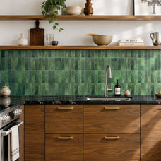 kitchen, bathroom peel and stick backsplash tiles MOROCCO Green Smart Tiles