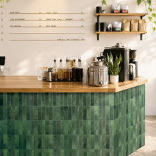 restaurant peel and stick backsplash tiles MOROCCO Green Smart Tiles