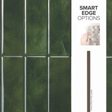 smart edge peel and stick backsplash tiles MOROCCO Green Smart Tiles