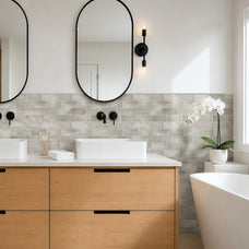 kitchen, bathroom peel and stick backsplash tiles METRO Beige Smart Tiles