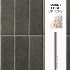 Smart edge peel and stick backsplash tiles MOROCCO Grey Smart Tiles
