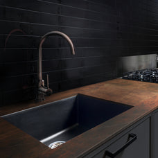 Kitchen peel and stick backsplash tiles XL Oslo Black Smart Tiles