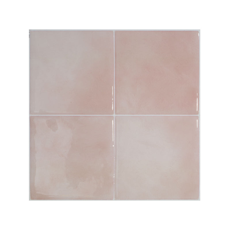 Zellige pink peel and stick backsplash tile smart tiles for kitchen, bathroom, vr and fireplace