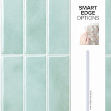 smart edge peel and stick backsplash tiles MOROCCO Blue Smart Tiles