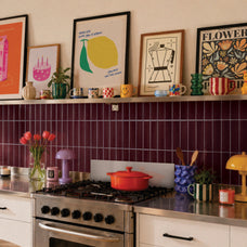 Kitchen peel and stick backsplash tiles MOROCCO Red Smart Tiles