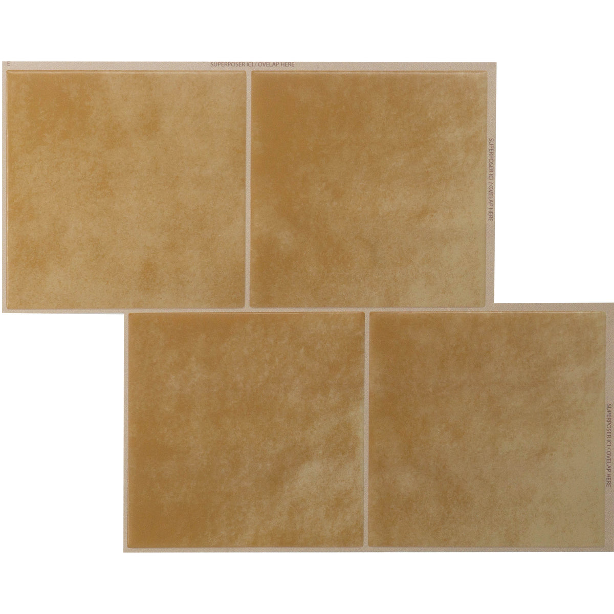 Square brown peel and stick backsplash tile smart tiles for kitchen, bathroom, vr and fireplace