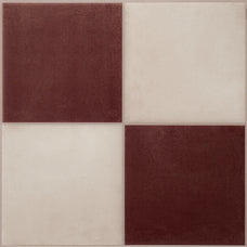 Damier white and red peel and stick backsplash tile Smart Tiles for kitchen, bathroom, vr and fireplace