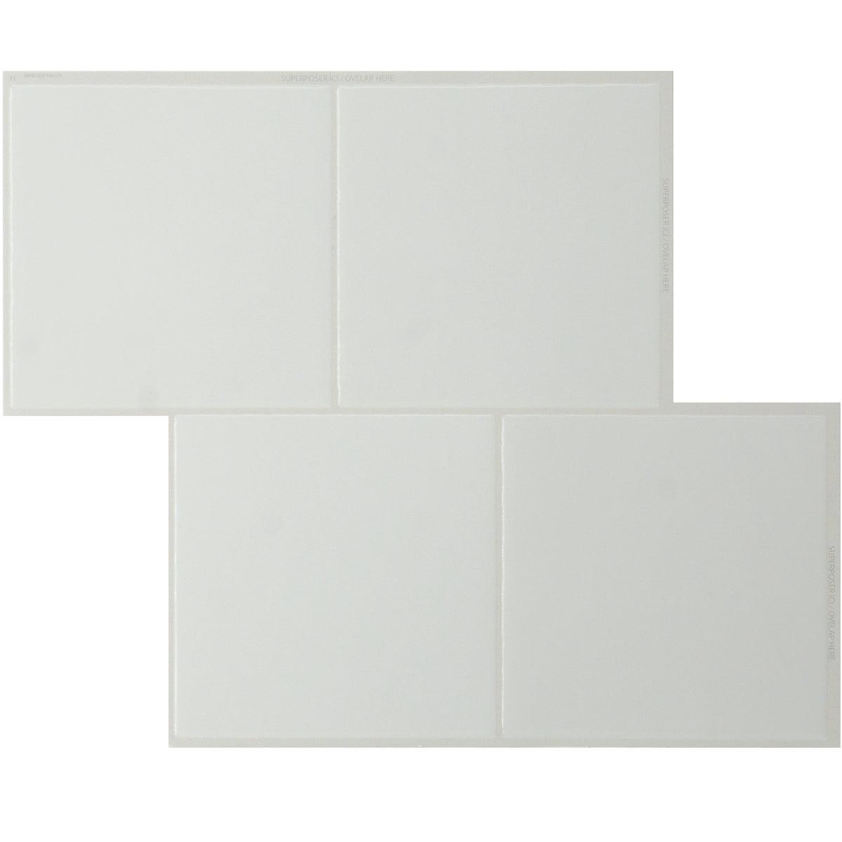 Square white peel and stick backsplash tile smart tiles for kitchen, bathroom, vr and fireplace