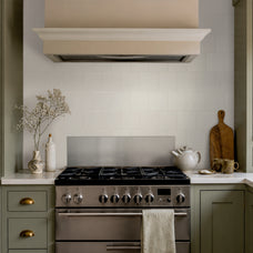 White peel-and-stick backsplash tile Smart Tiles in a kitchen 