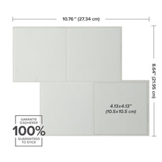 White peel-and-stick backsplash tile Smart Tiles dimensions